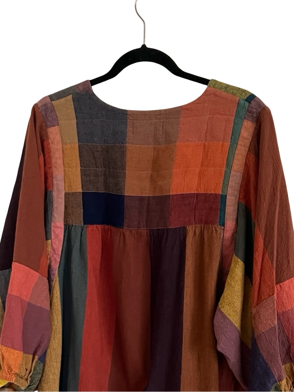 Rujuta Sheth Rory Dress in Confetti Chex X Stripes 2XL / 3XL - Picture 5 of 14